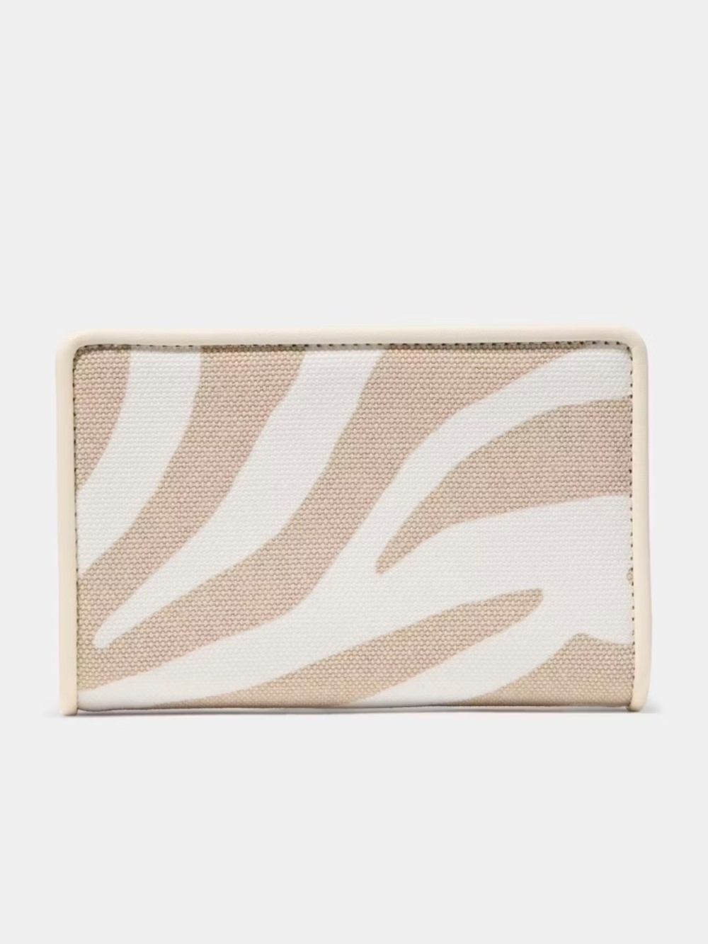 NWT Kate Spade Medium Bifold Wallet Beige/Cream Zebra Stripe - Picture 4 of 9